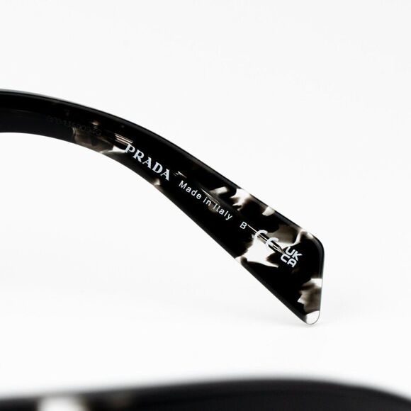 NEW Prada PR27ZS 15O60E Black Tortoise Blue Gradient Square Unisex Sunglasses - Picture 8 of 10